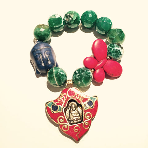Exclusive Buddha and Buterfly Bracelet