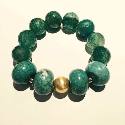 Exclusive Agate and Turquoise Bracelet